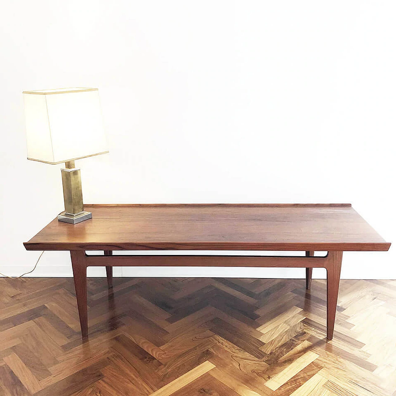 Coffee table in wood by France & Son Denmark, 50s 1