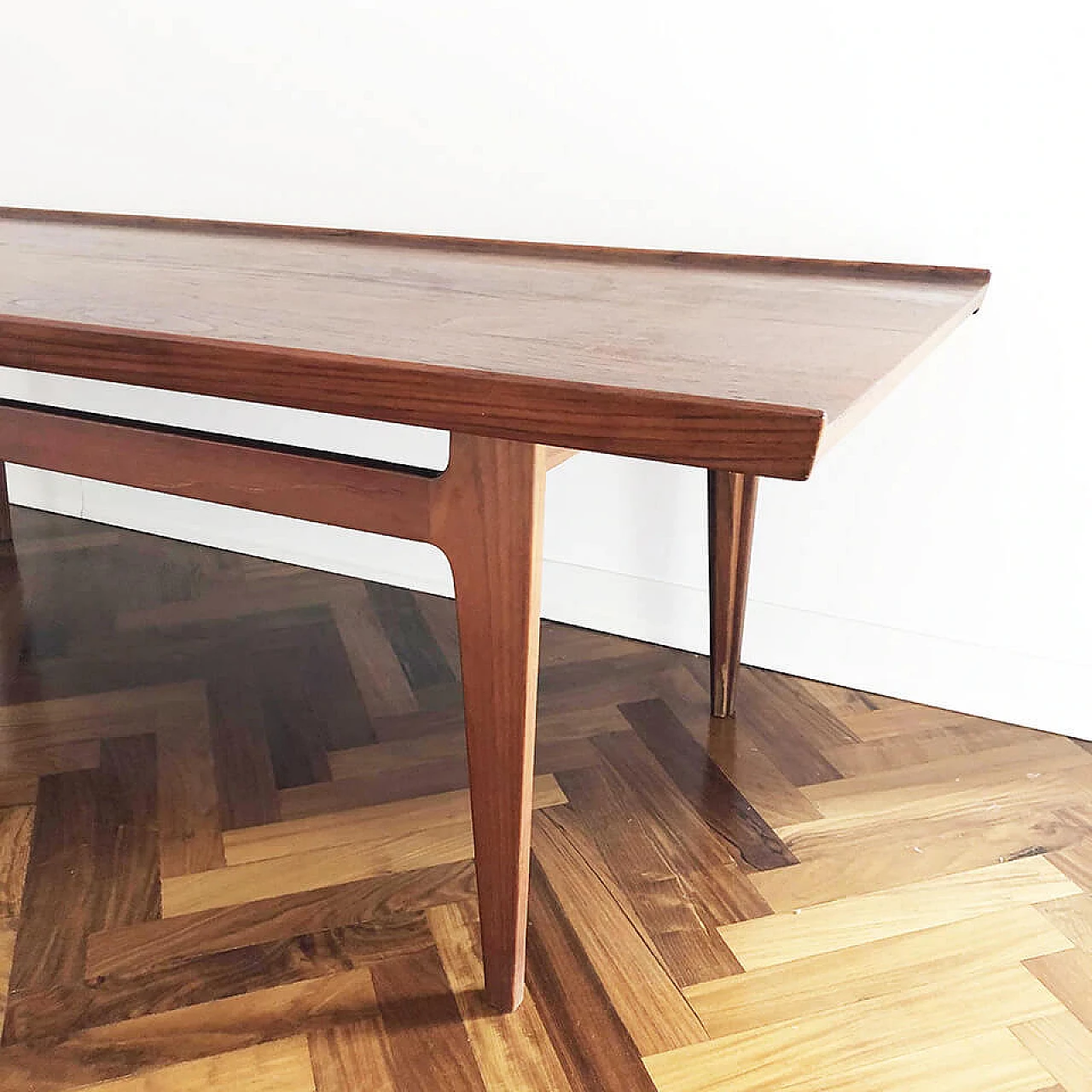 Coffee table in wood by France & Son Denmark, 50s 2