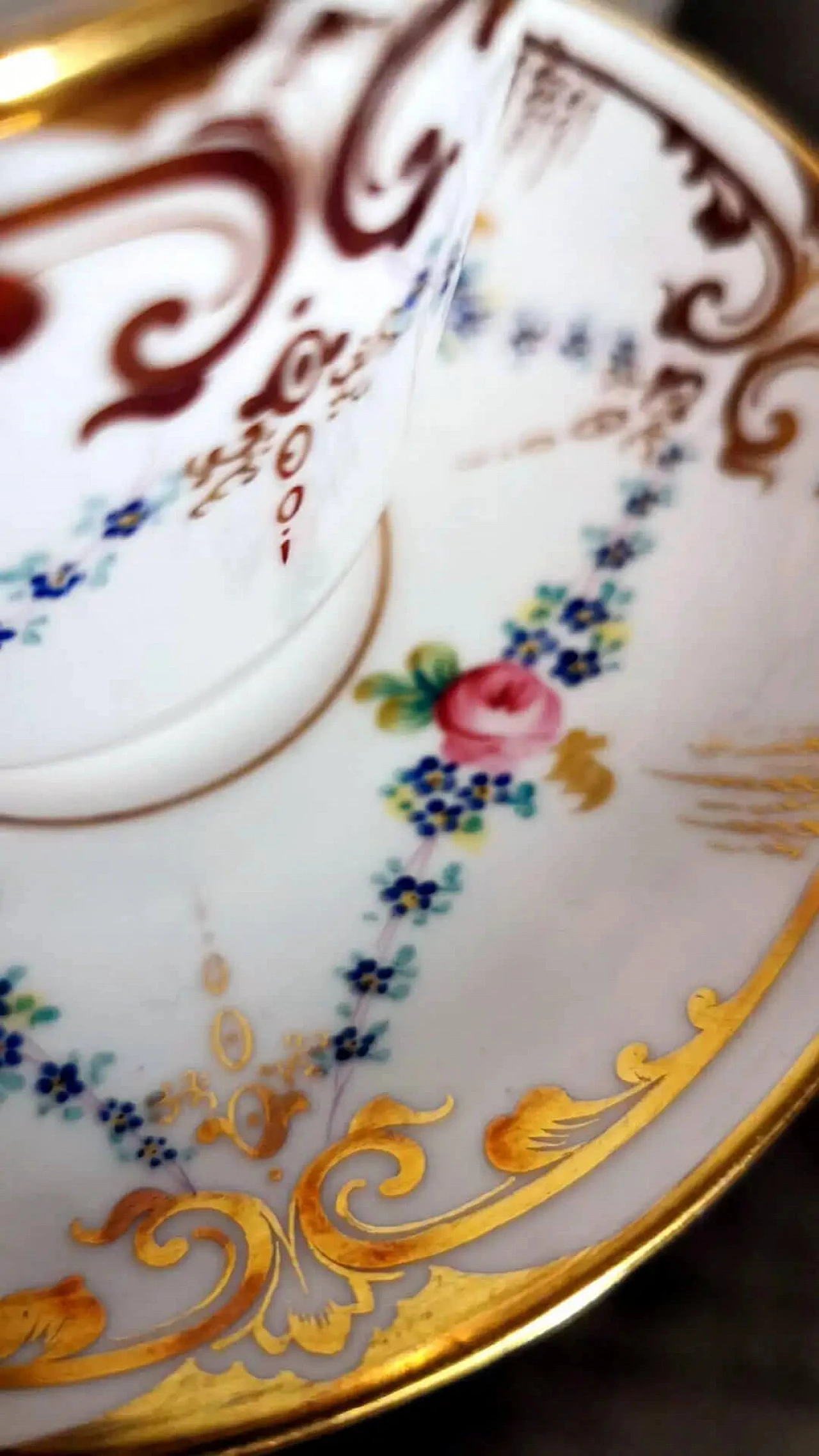 Servizio da caffè o da tè da 28 pezzi in porcellana di Parigi in stile Napoleone III, anni '30 8