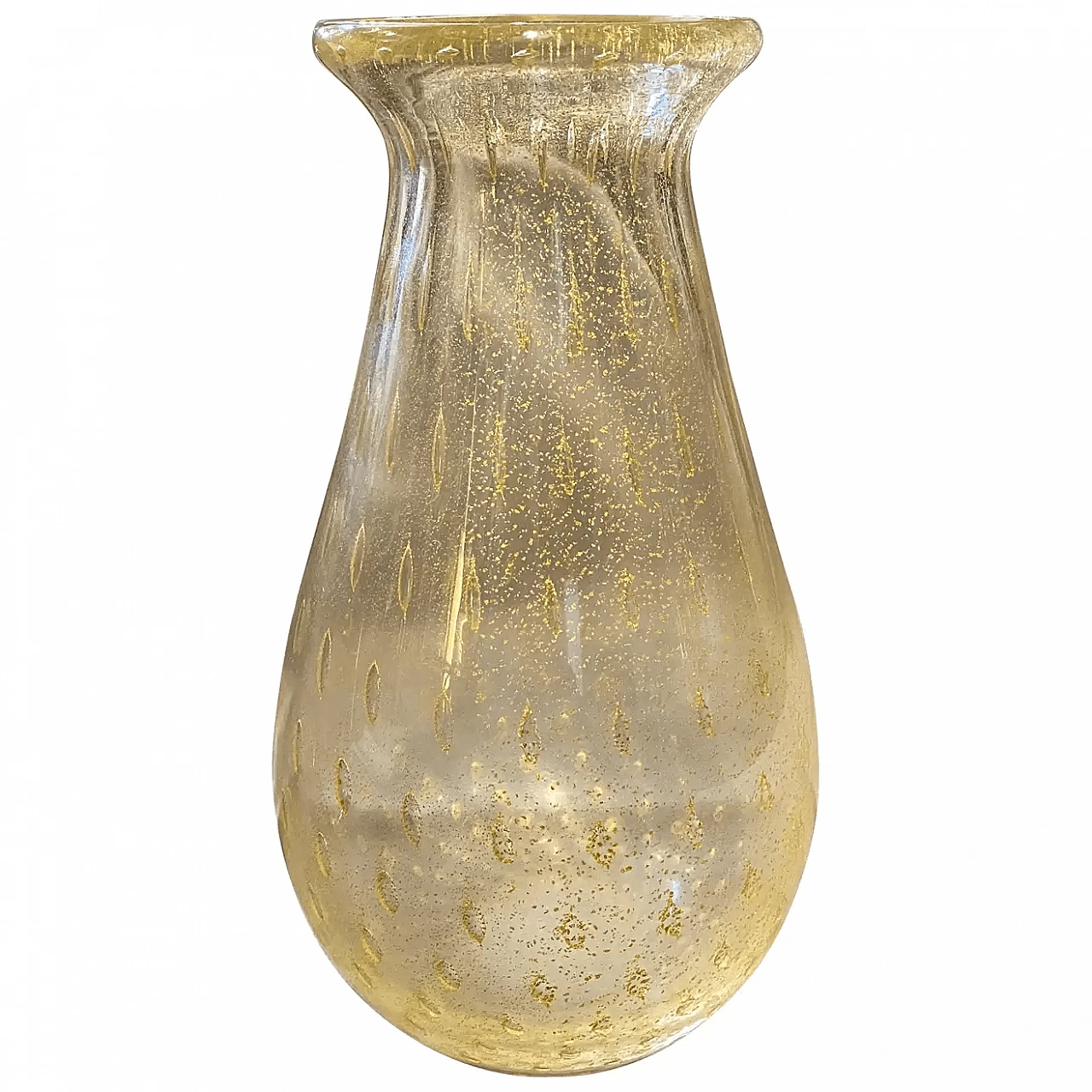 Vaso in stile Barovier in vetro di Murano, anni '60 1