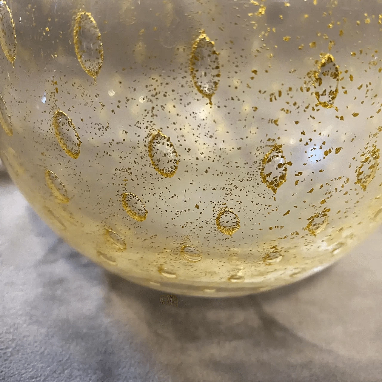 Vaso in stile Barovier in vetro di Murano, anni '60 2