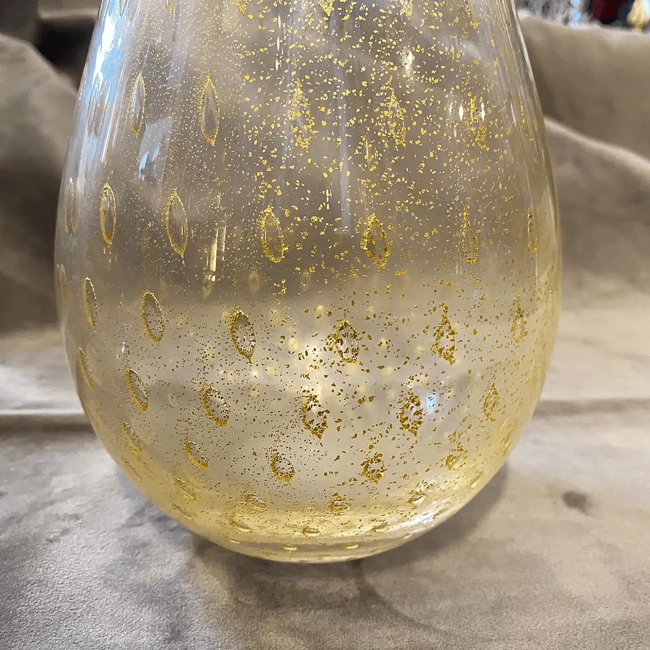 Vaso in stile Barovier in vetro di Murano, anni '60 5