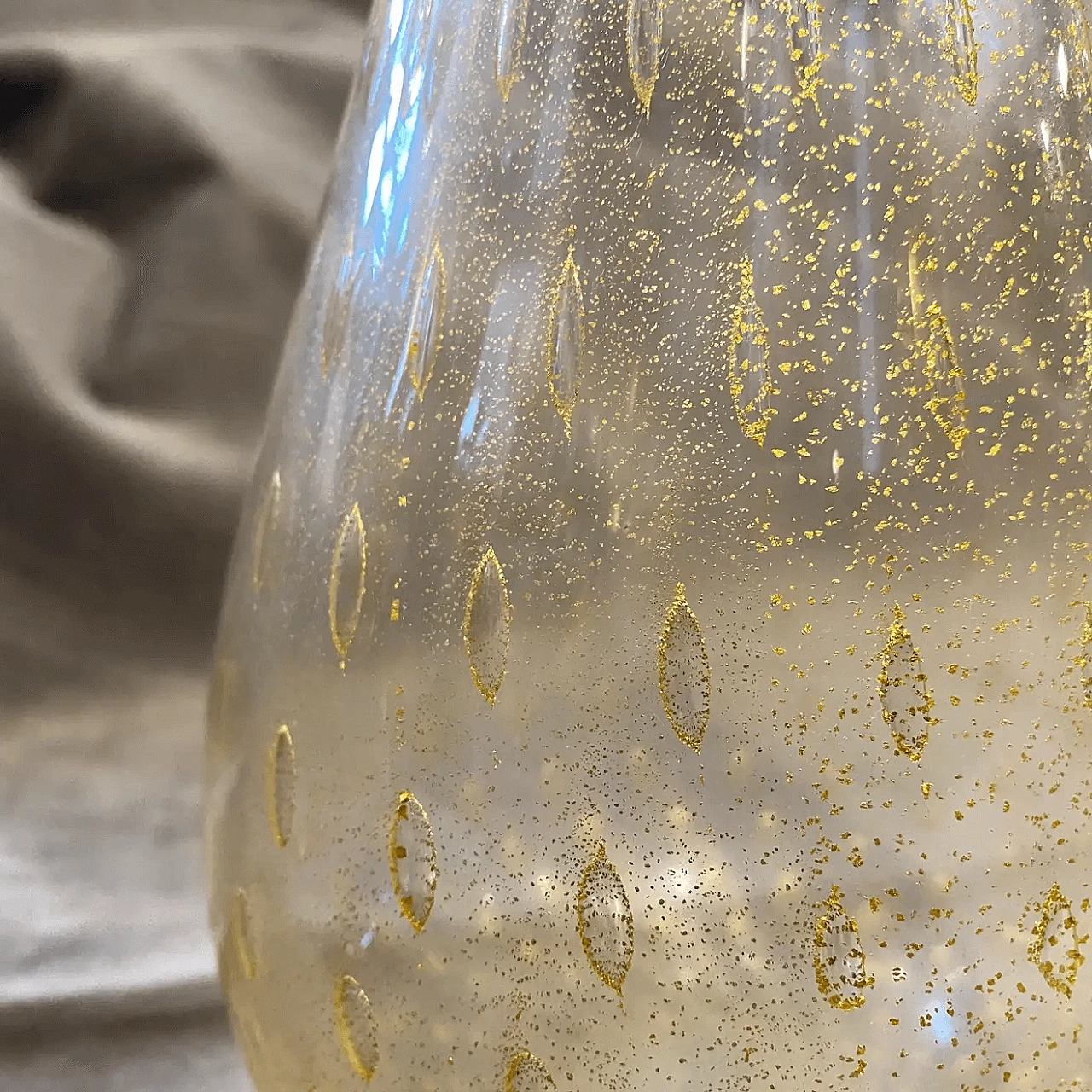 Vaso in stile Barovier in vetro di Murano, anni '60 6