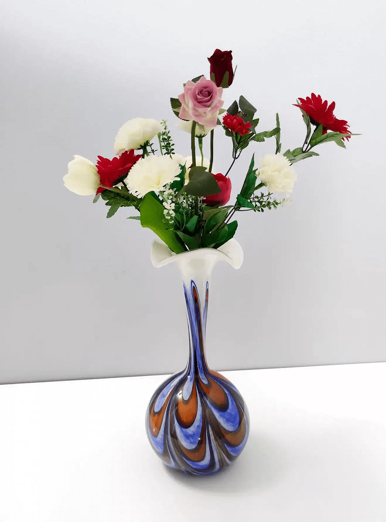 Vaso in vetro di Murano di Opaline Firenze, anni '70 4