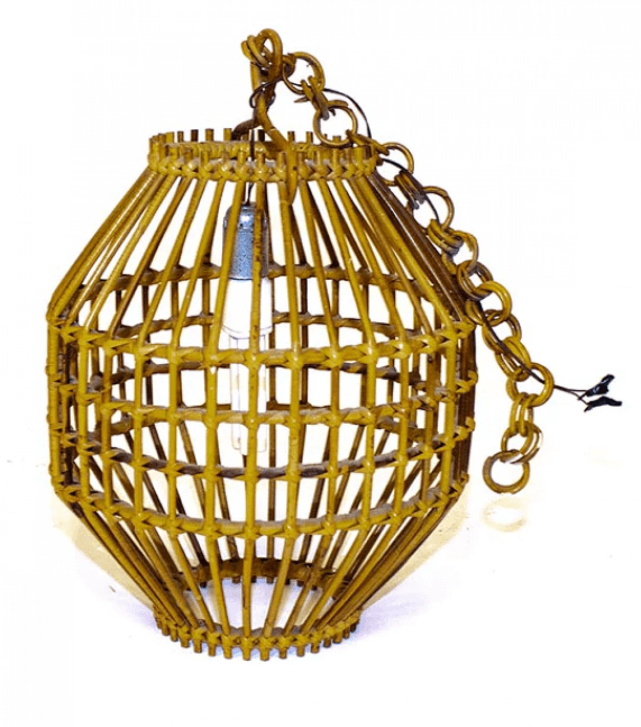 Bamboo suspension lamp, 1950s 2