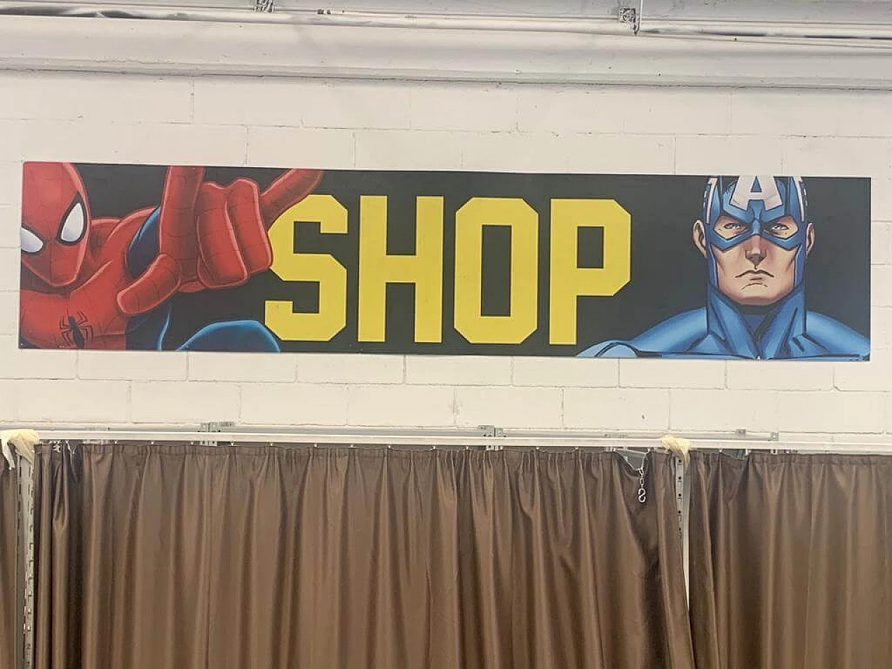 Aluminium panel with superhero design, 1970s 7