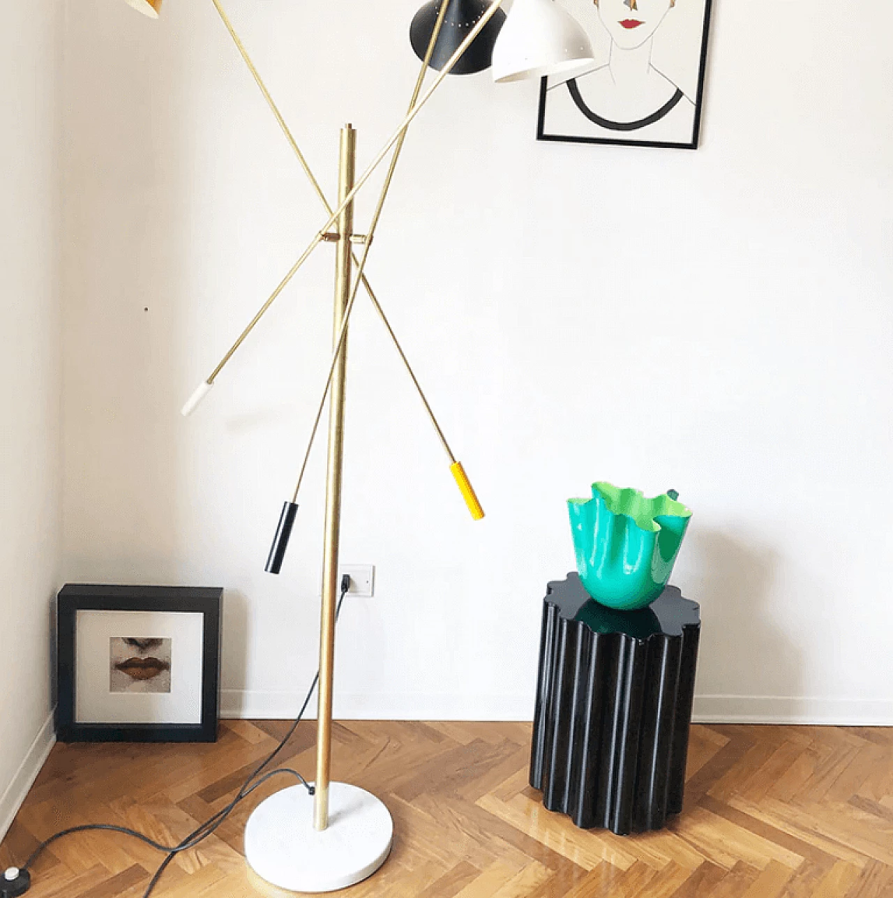Stilnovo-style floor lamp, 2000s 3