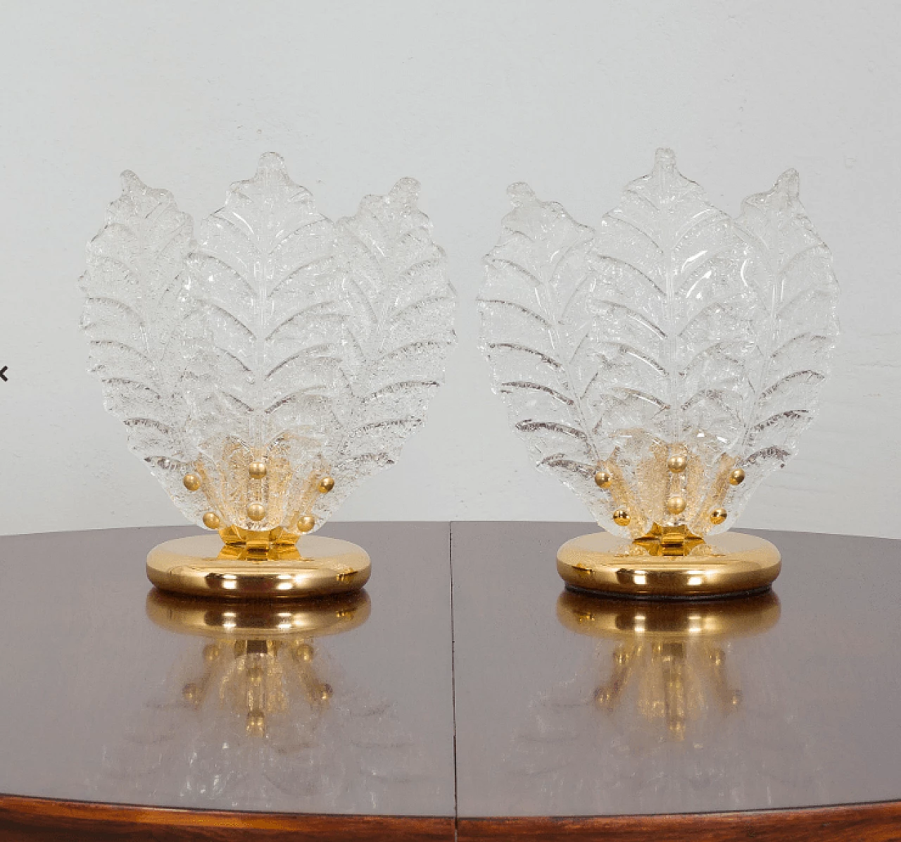 Pair of Murano glass table lamps, 1970s 2