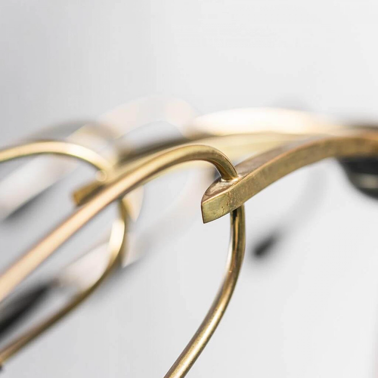 24-light brass chandelier, 1950s 7