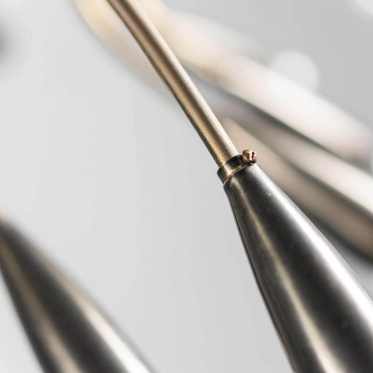 24-light brass chandelier, 1950s 9