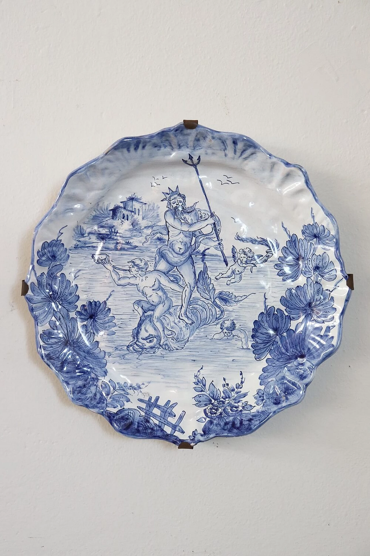 Coppia di piatti Albisola in ceramica artistica, anni '40 2