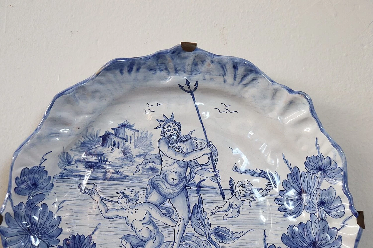 Coppia di piatti Albisola in ceramica artistica, anni '40 6