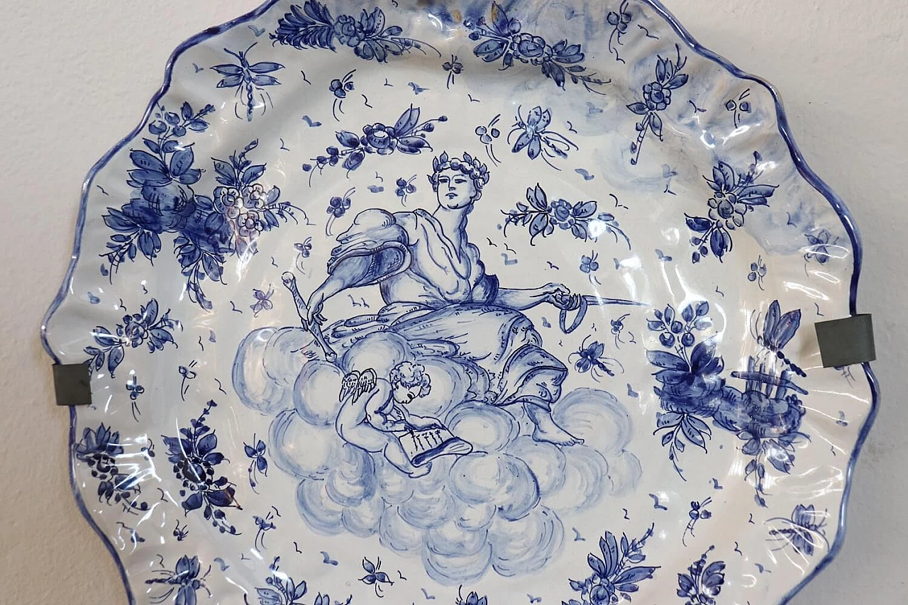 Coppia di piatti Albisola in ceramica artistica, anni '40 8