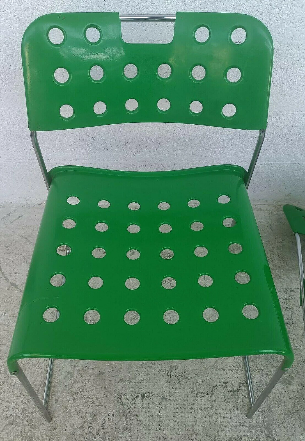 4 Chairs Omkstak by Rodney Kinsman for Bieffeplast, 1970s 8