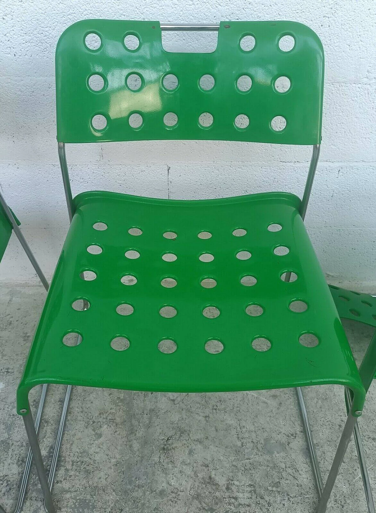 4 Chairs Omkstak by Rodney Kinsman for Bieffeplast, 1970s 10