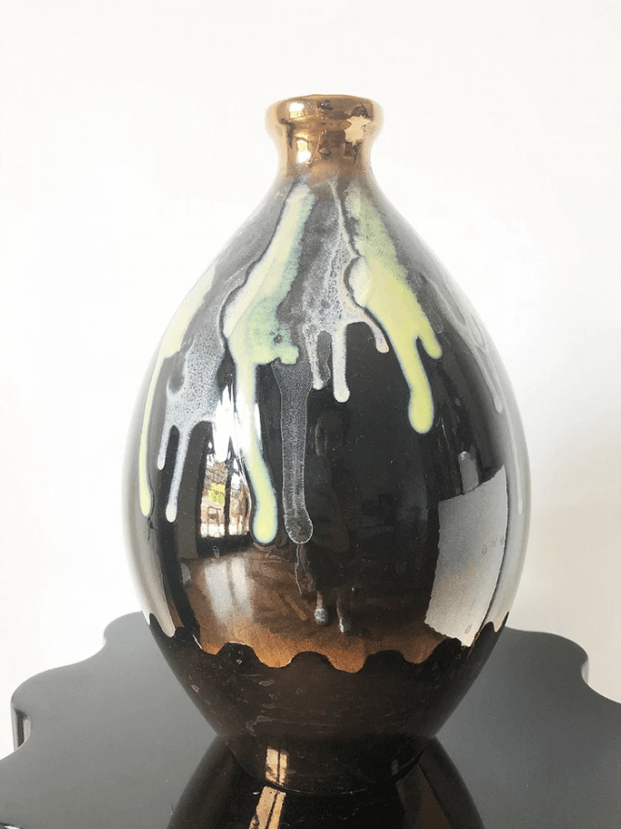 Vaso in ceramica di Beppe del Melo per Ceramiche d'Arte, anni '70 1