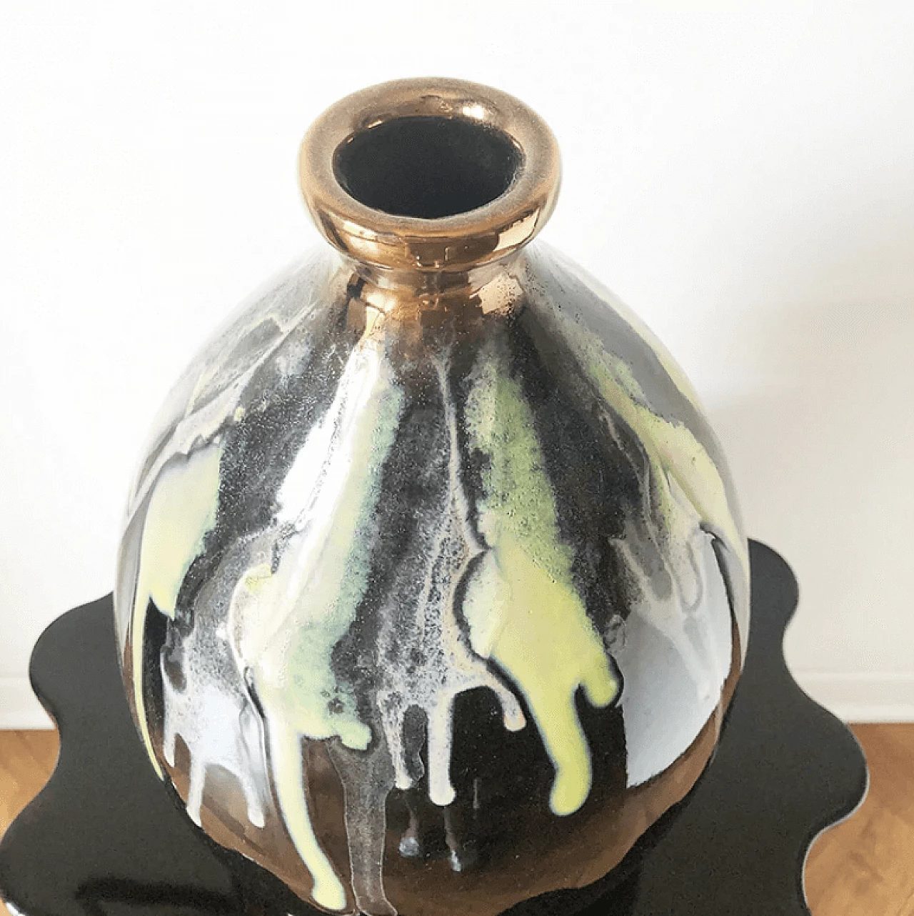 Vaso in ceramica di Beppe del Melo per Ceramiche d'Arte, anni '70 2