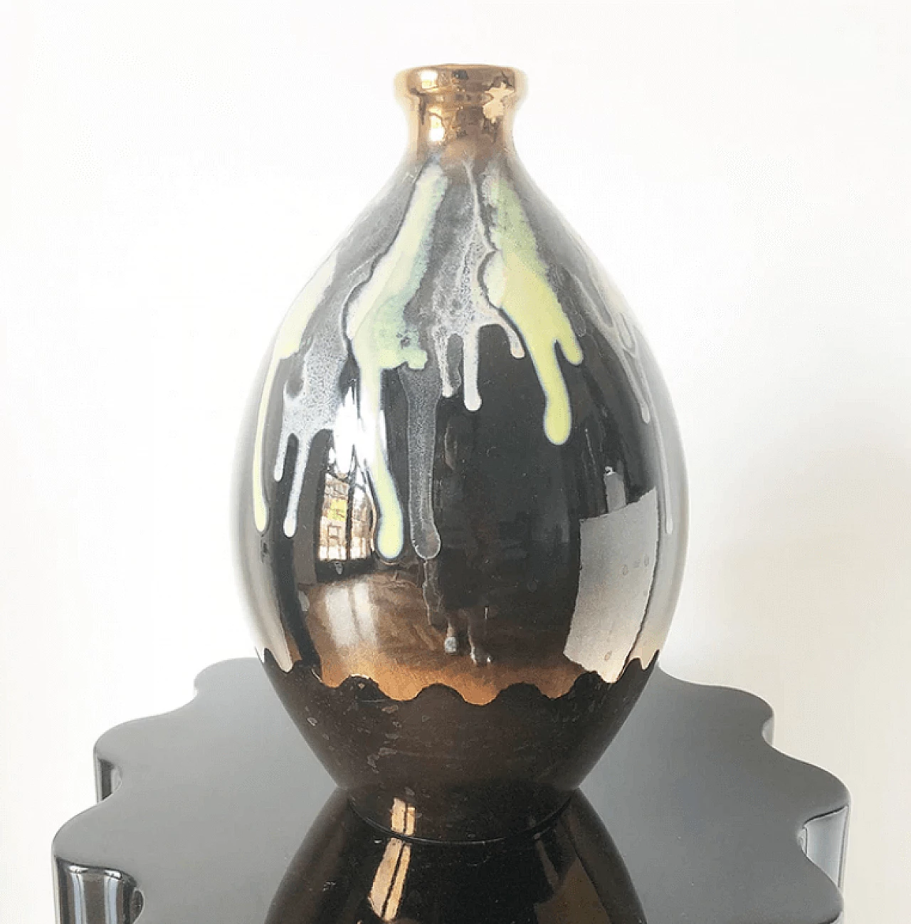 Vaso in ceramica di Beppe del Melo per Ceramiche d'Arte, anni '70 3