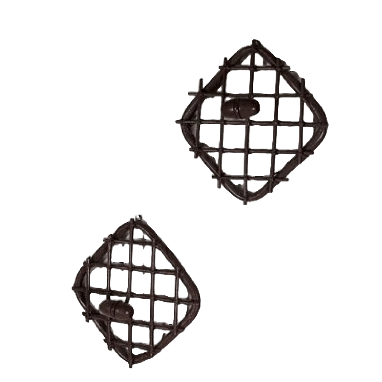 Pair of Indian cane hangers by Olaf Von Bohr, 1960s 13