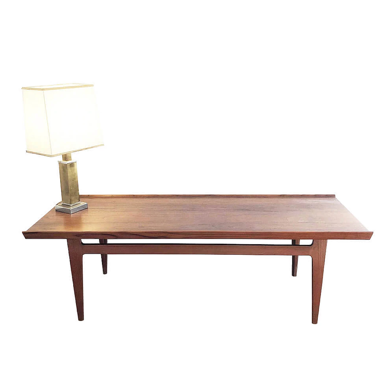 Coffee table in wood by France & Son Denmark, 50s 6