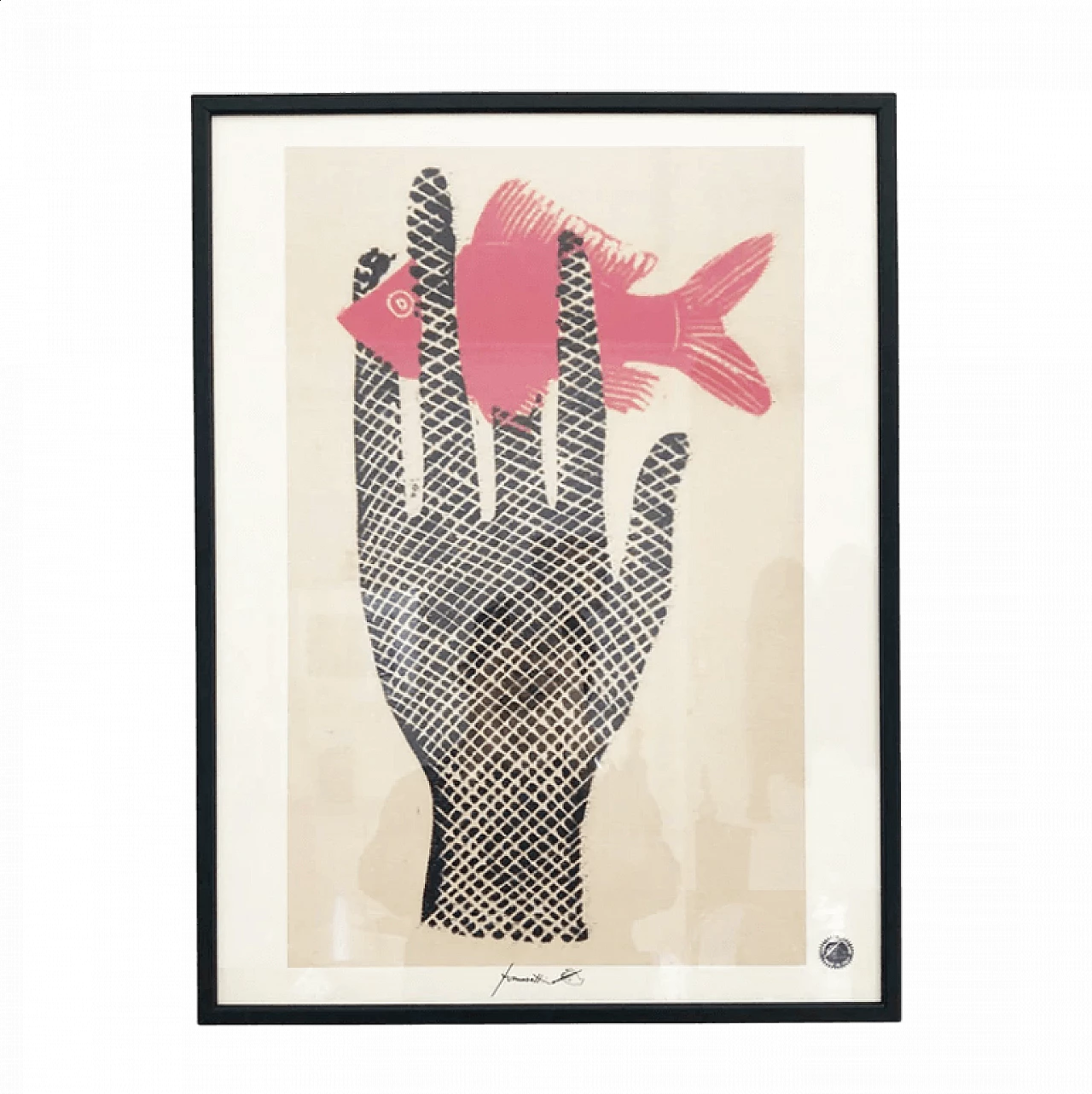 Fornasetti poster with black frame 4