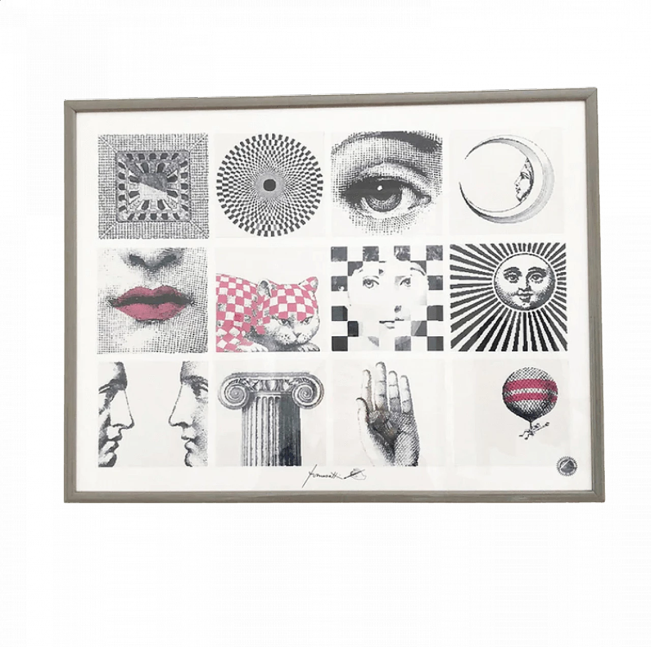 Fornasetti poster with glossy frame 4