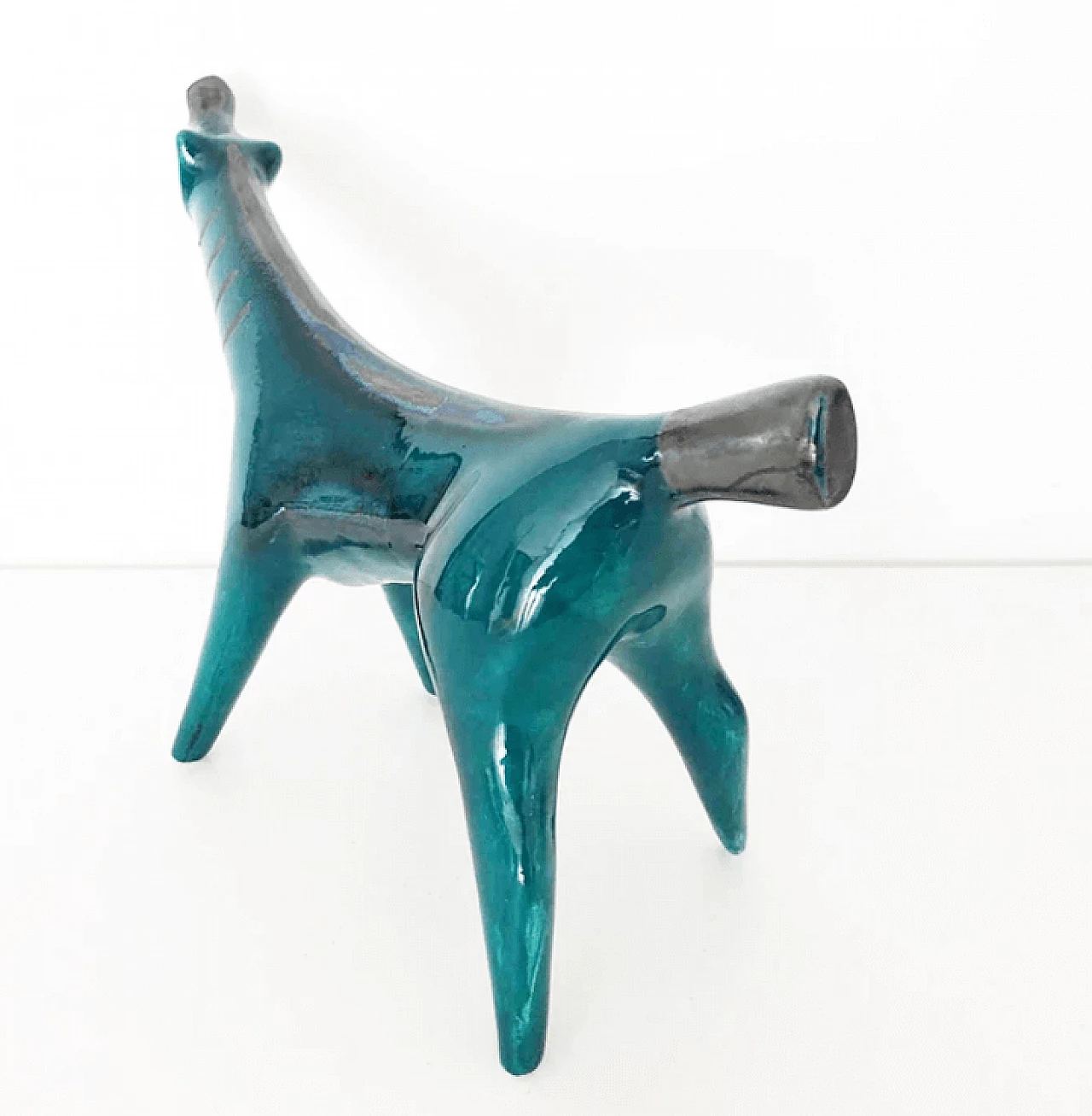 Ceramic dog by Roberto Rigon, 1950s 2