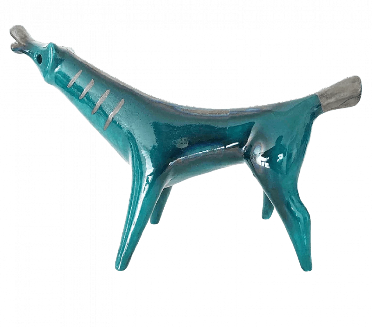 Ceramic dog by Roberto Rigon, 1950s 5