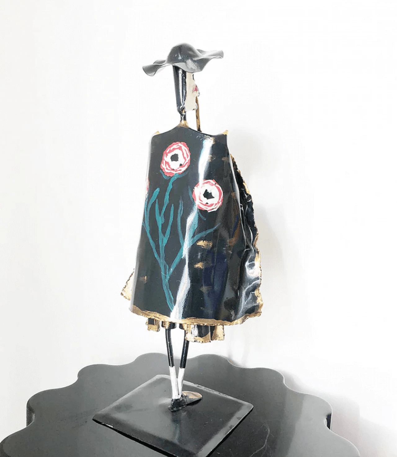 Don Quixote by Giovanni Grittani, iron sculpture, 1980s 3