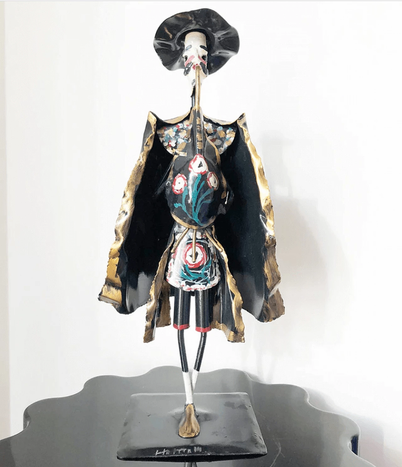 Don Quixote by Giovanni Grittani, iron sculpture, 1980s 4