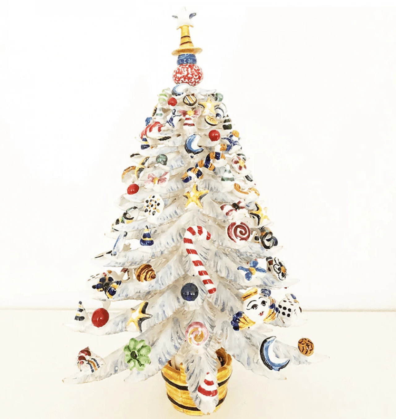 Caltagirone ceramic Christmas tree, 2000s 1