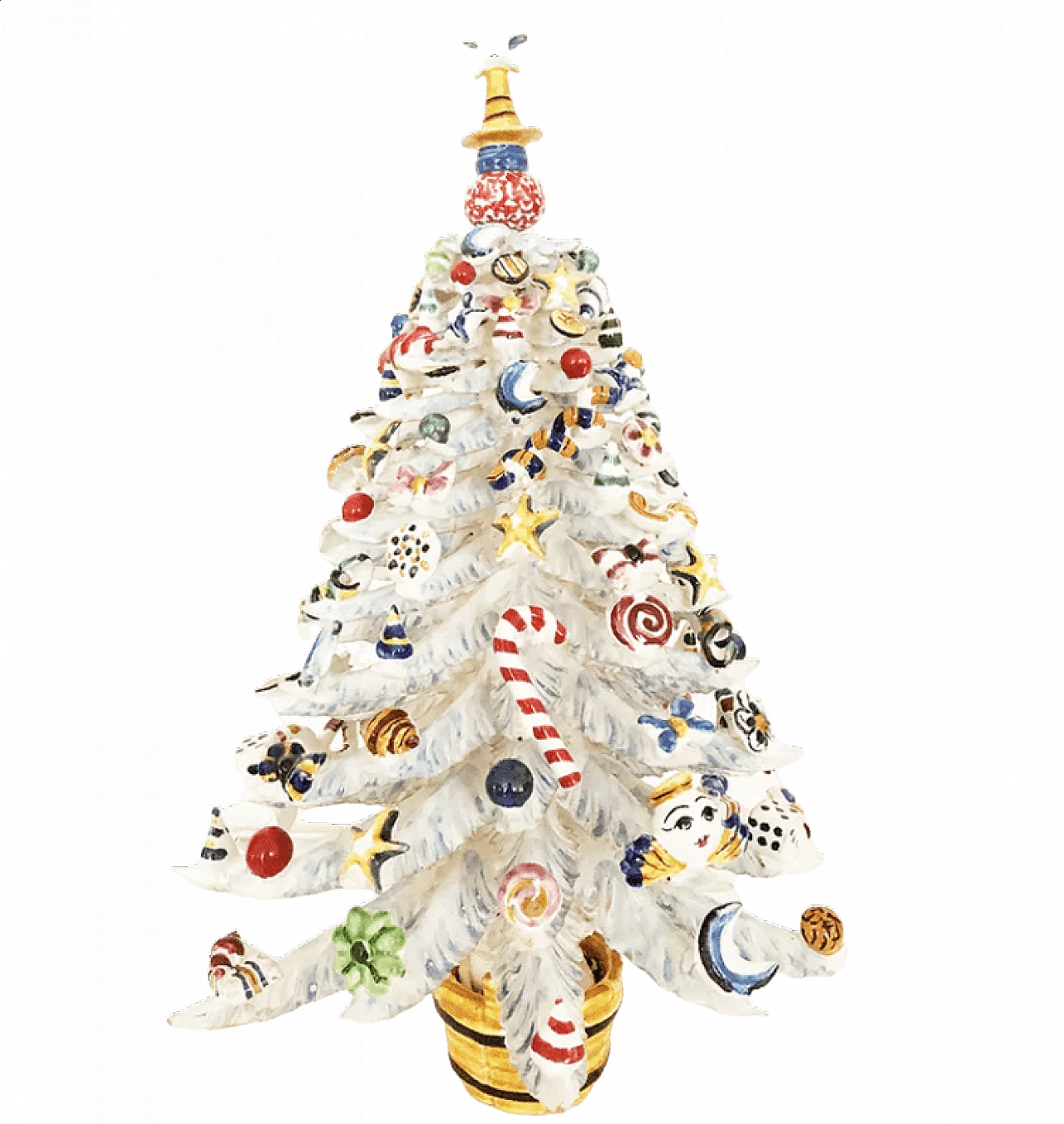 Caltagirone ceramic Christmas tree, 2000s 6