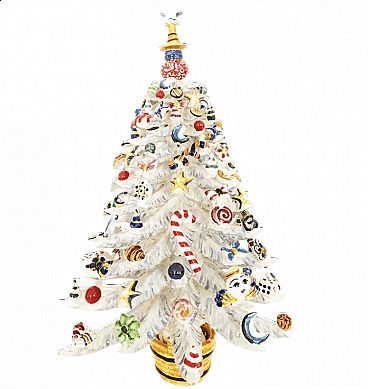 Caltagirone ceramic Christmas tree, 2000s
