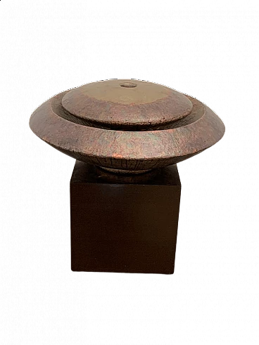 Astral Disk Fountain by Ravi Canta in fibreglass and copper, 1990s