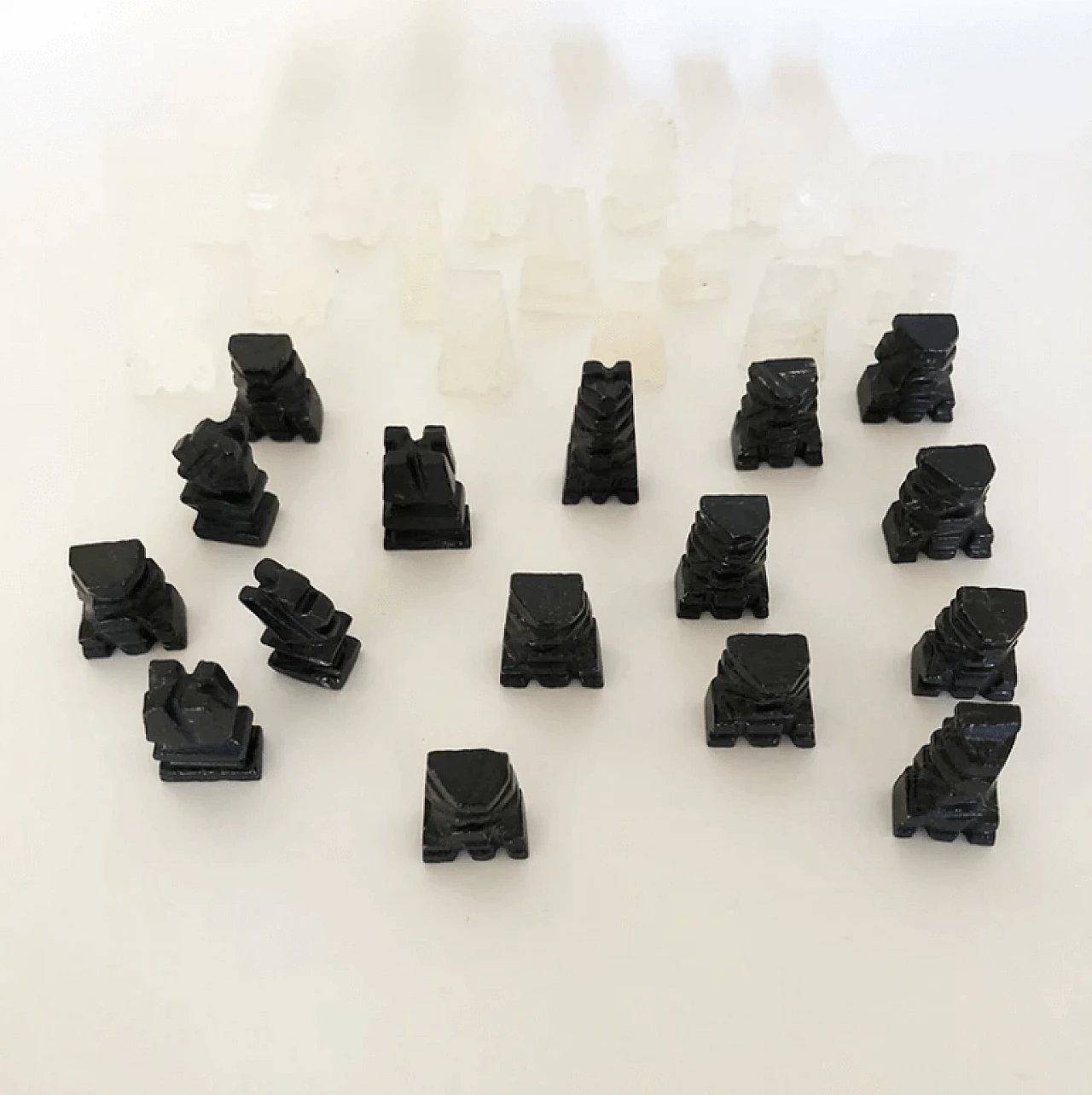 Alabaster chessboard, 1950s 3