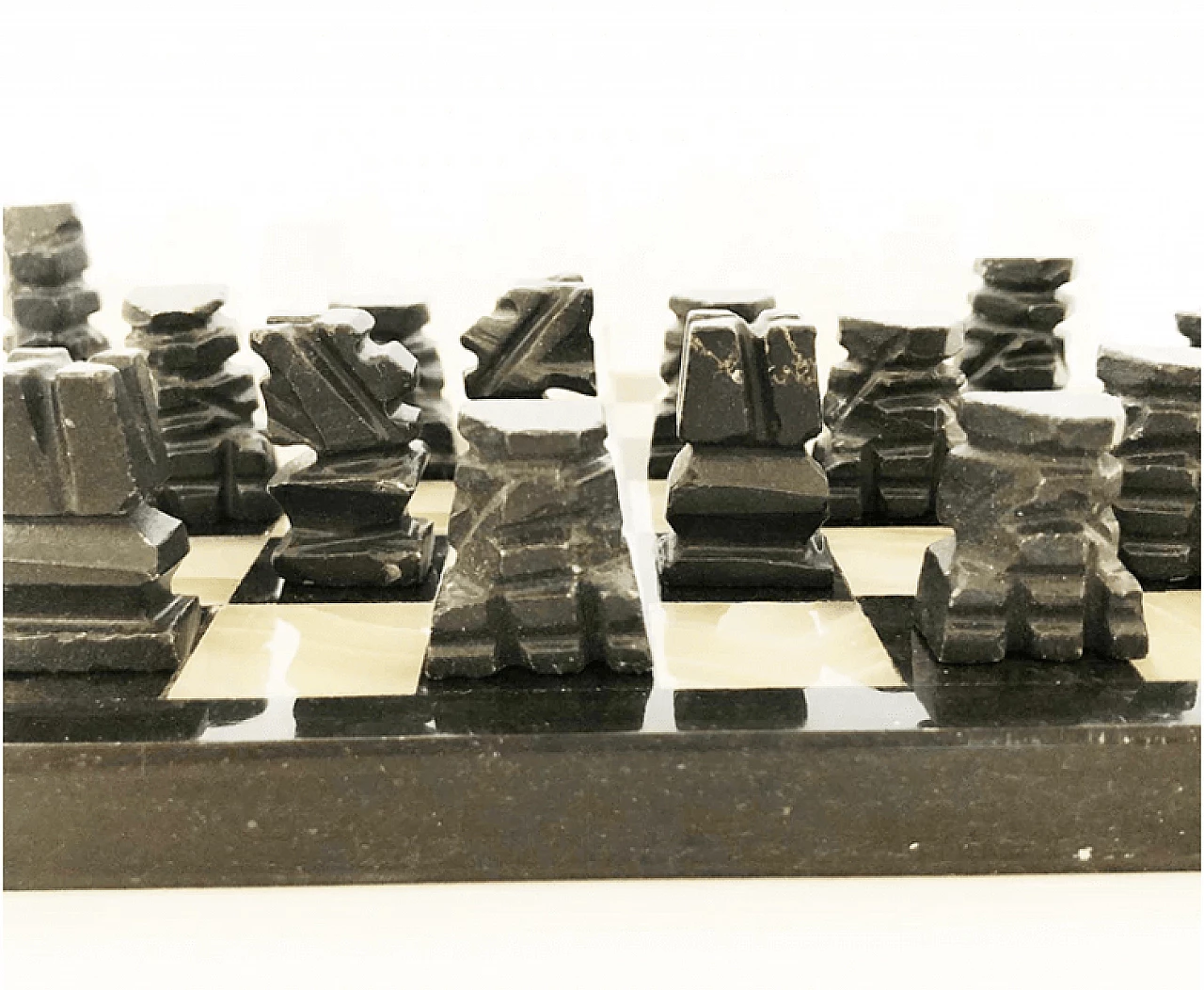 Alabaster chessboard, 1950s 4