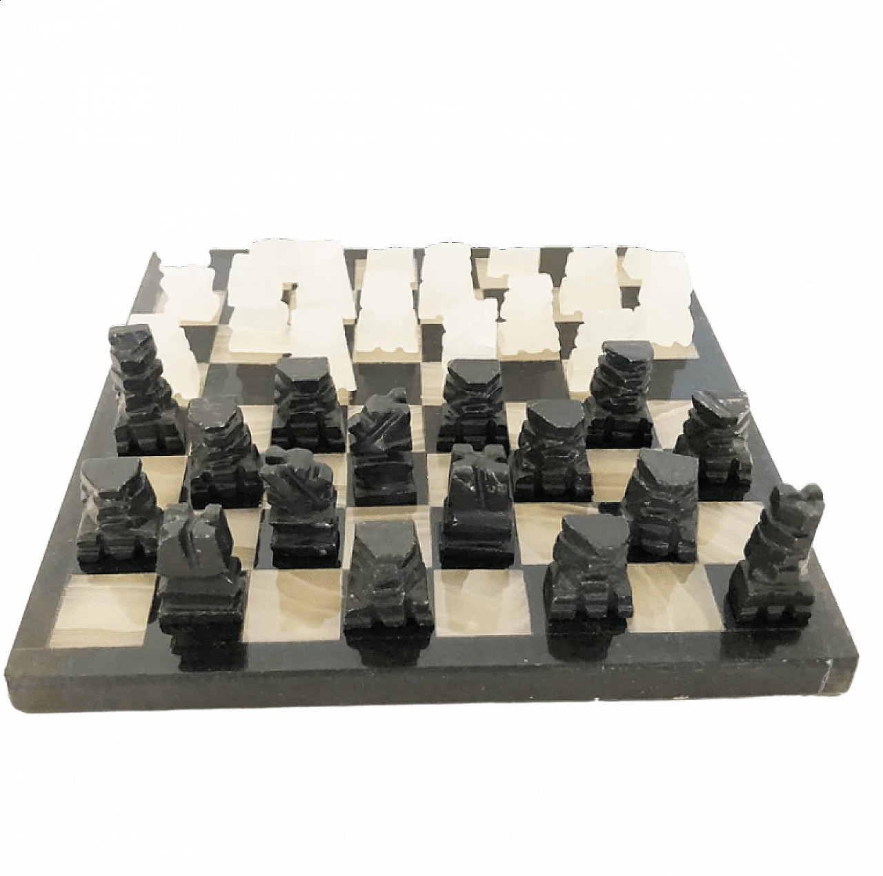 Alabaster chessboard, 1950s 7