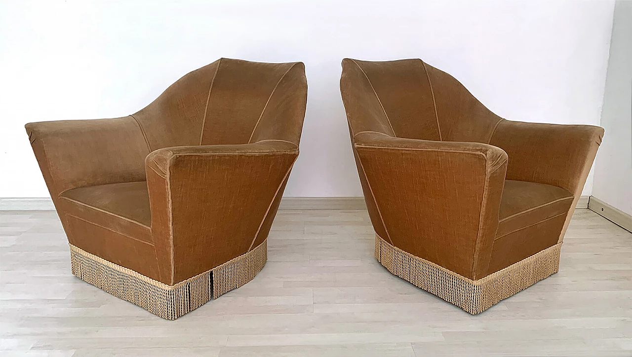 Pair of armchairs by Ico Parisi for Ariberto Colombo, 1950s 5