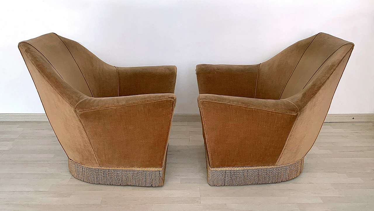 Pair of armchairs by Ico Parisi for Ariberto Colombo, 1950s 8