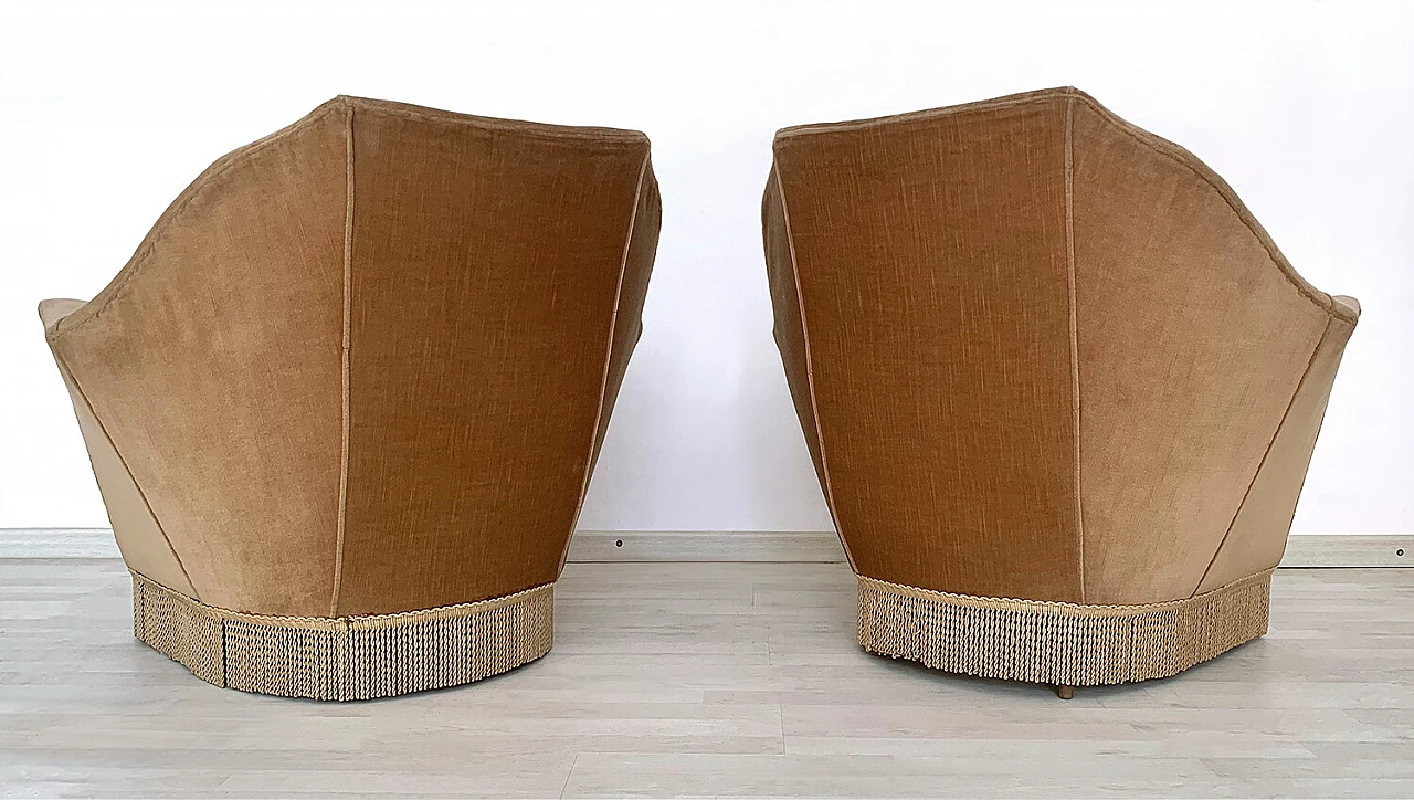 Pair of armchairs by Ico Parisi for Ariberto Colombo, 1950s 11