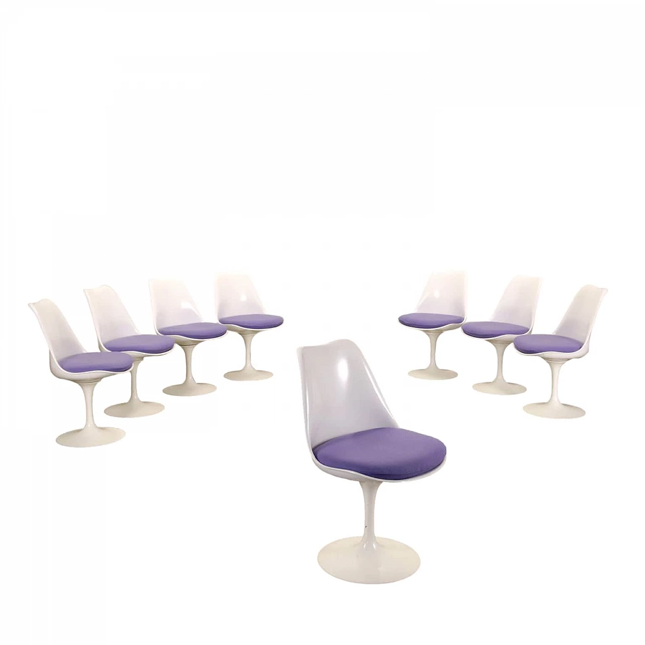 8 Tulip chairs by Eero Saarinen for Knoll, 1990s 1