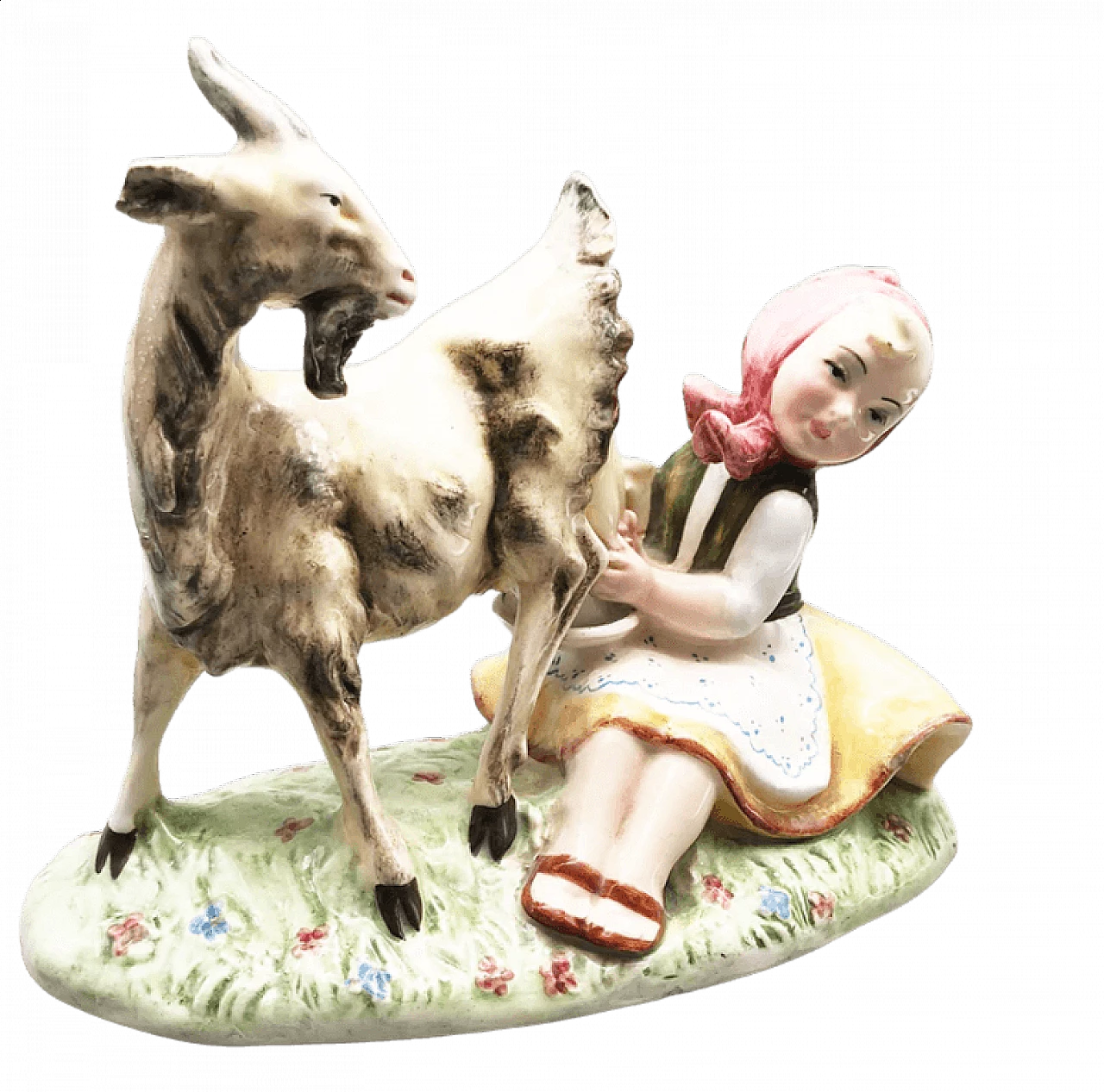 Sculpture depicting a shepherdess in ceramic, 1950s 7