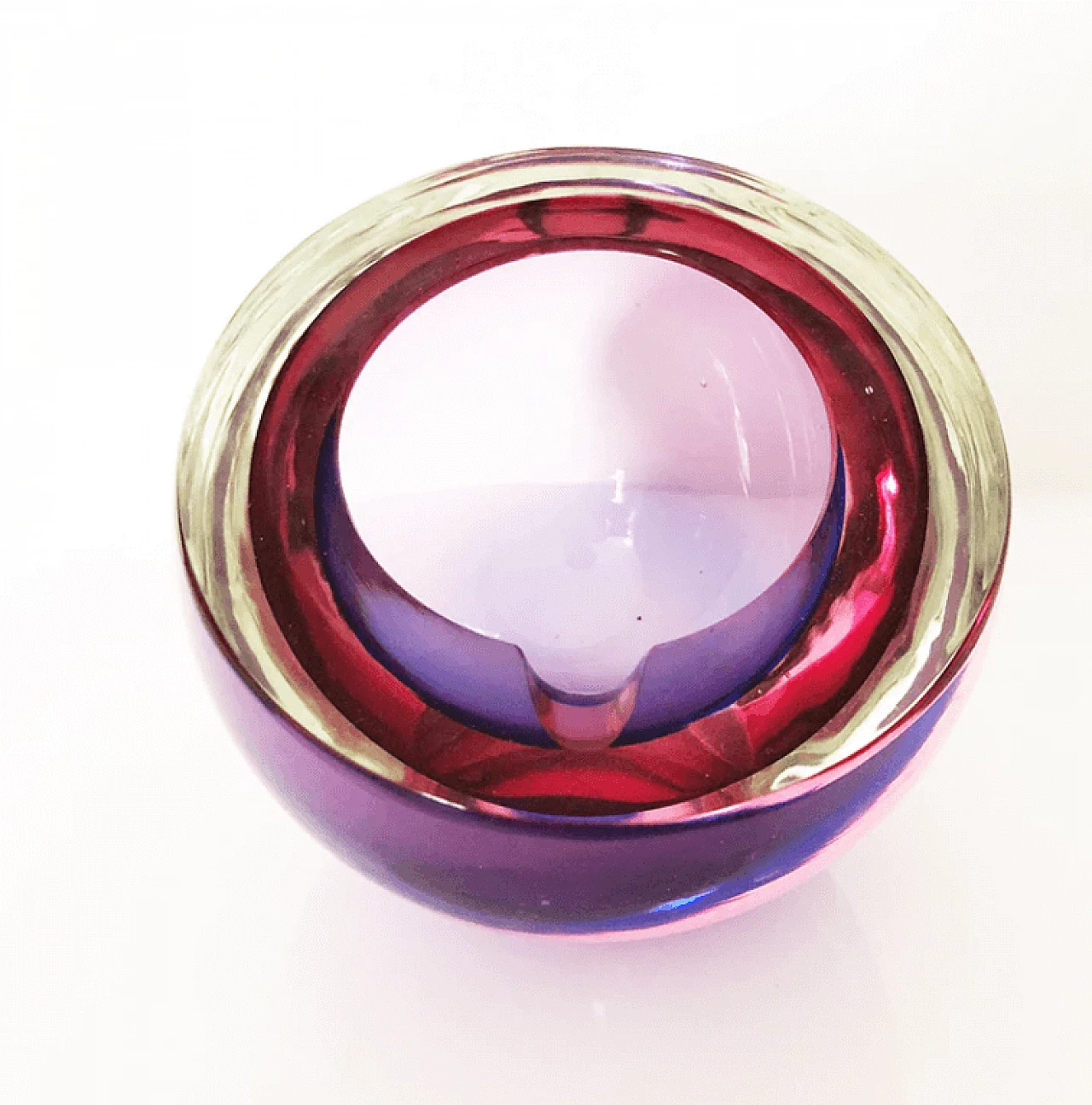 Purple Murano glass ashtray, 1960s 2