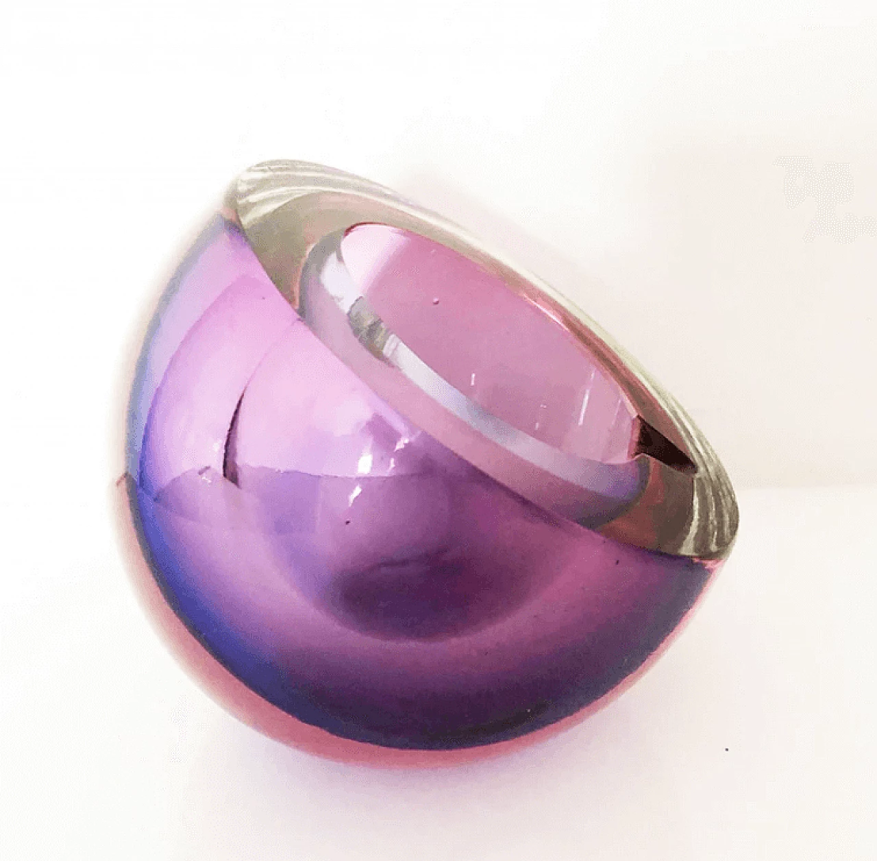 Purple Murano glass ashtray, 1960s 4