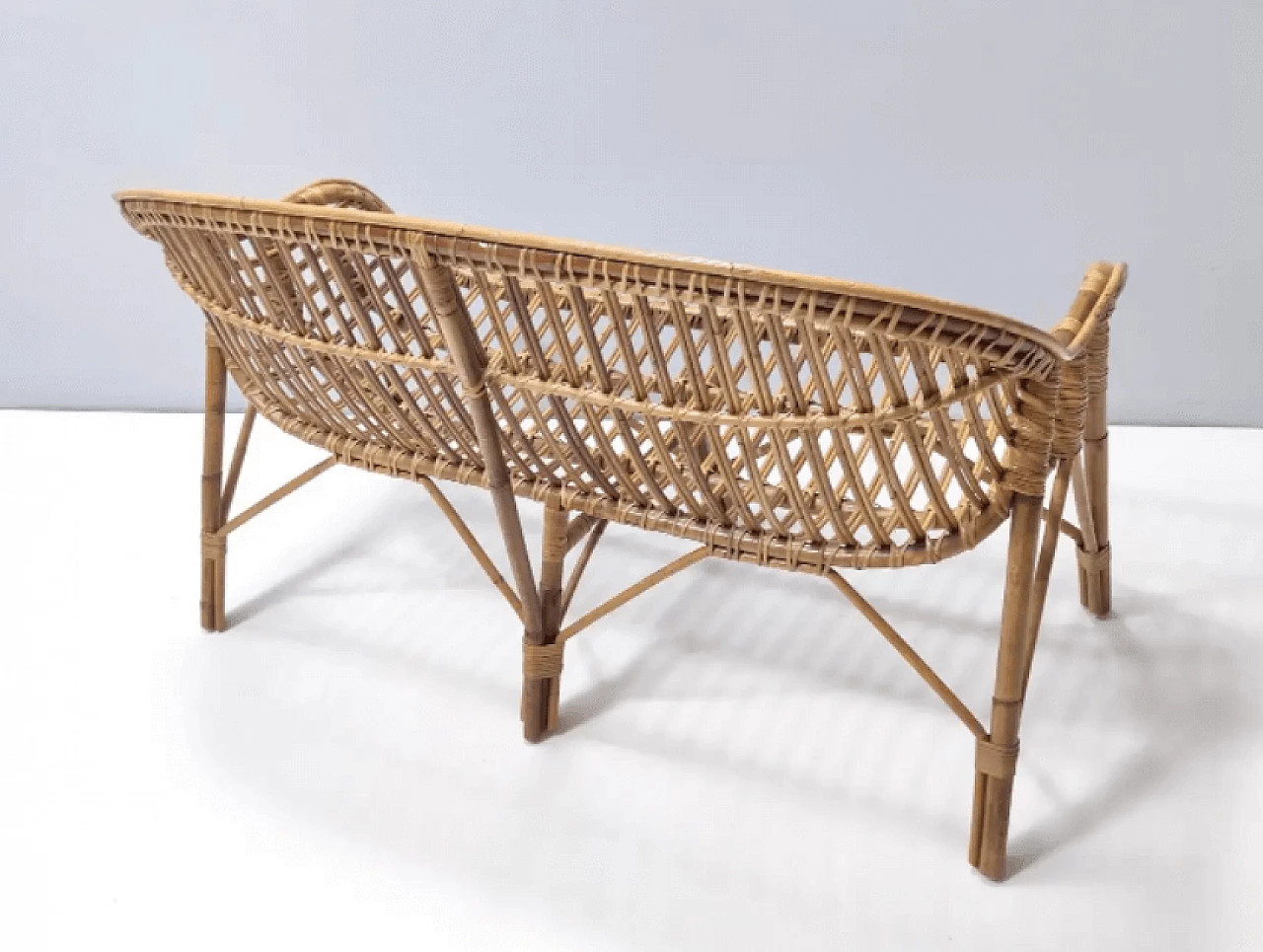 Bamboo bench, 1960s 7