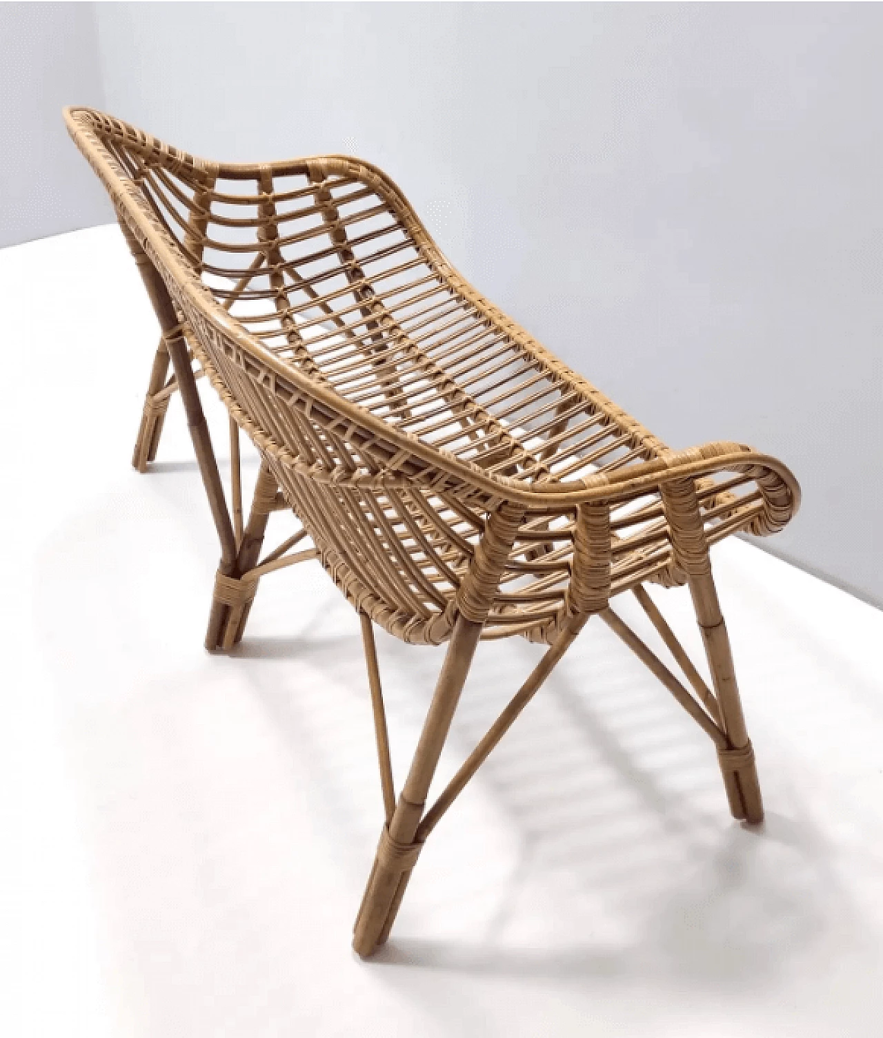 Bamboo bench, 1960s 9