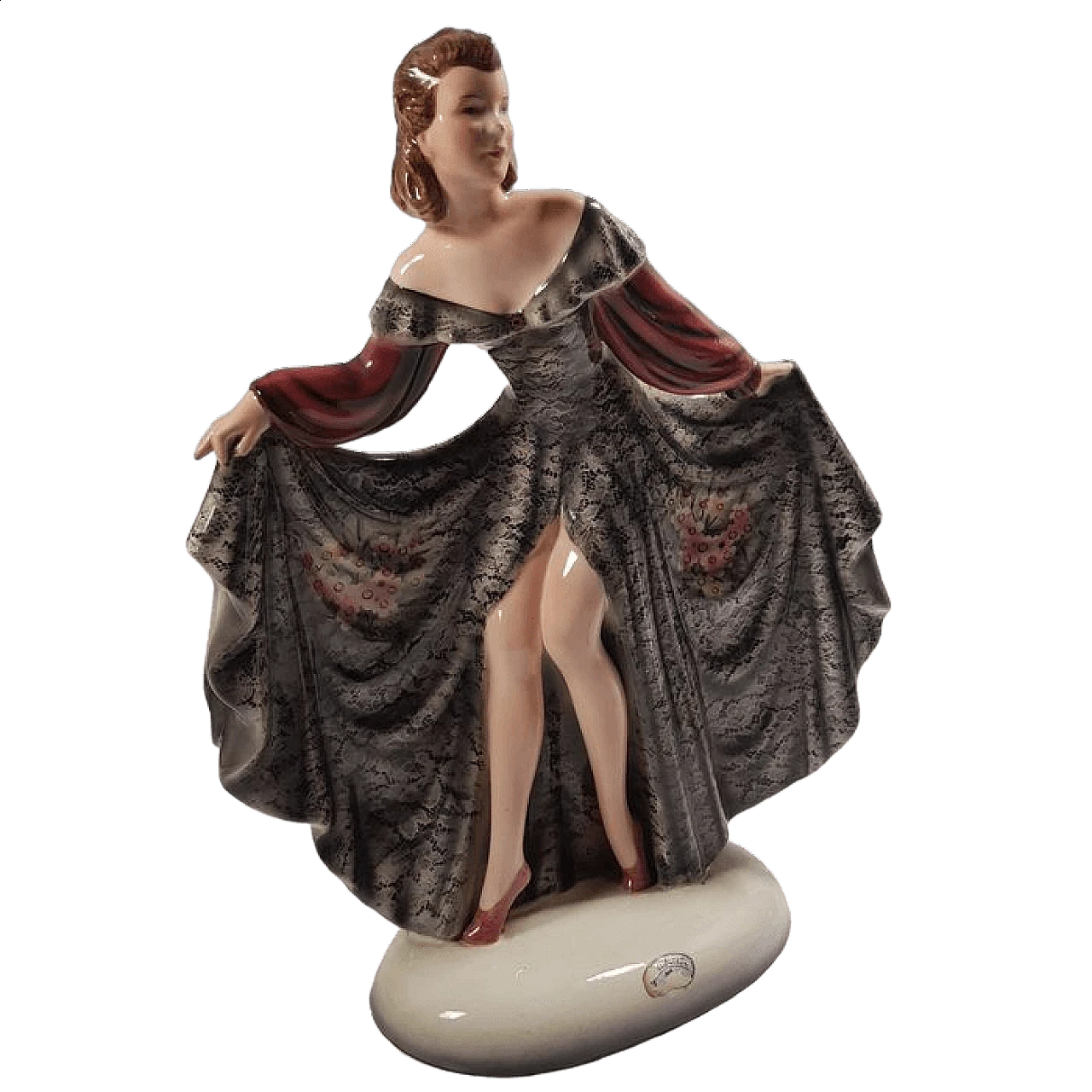 Goldscheider ceramic sculpture of a ballerina, 1920s 16