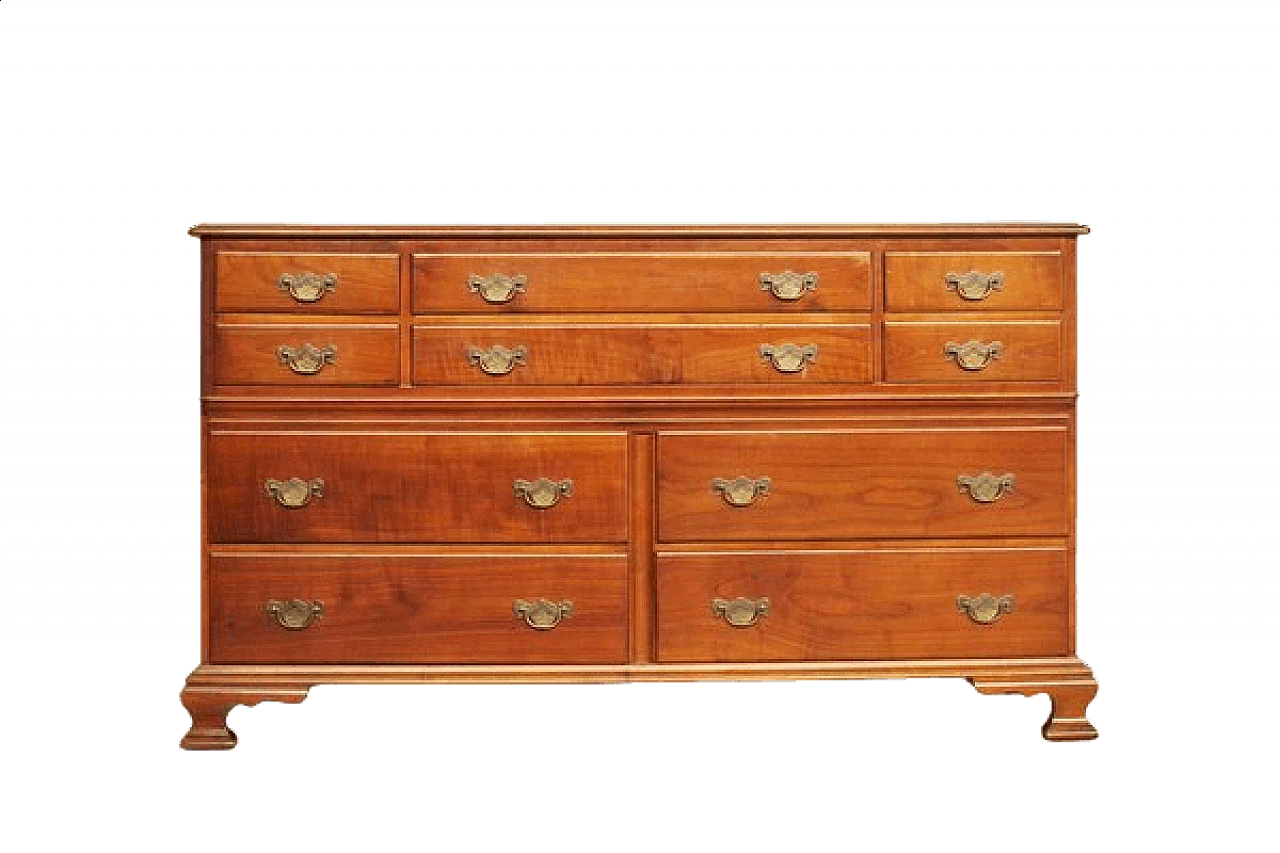 Italian wooden chest of drawers, 1970s 14