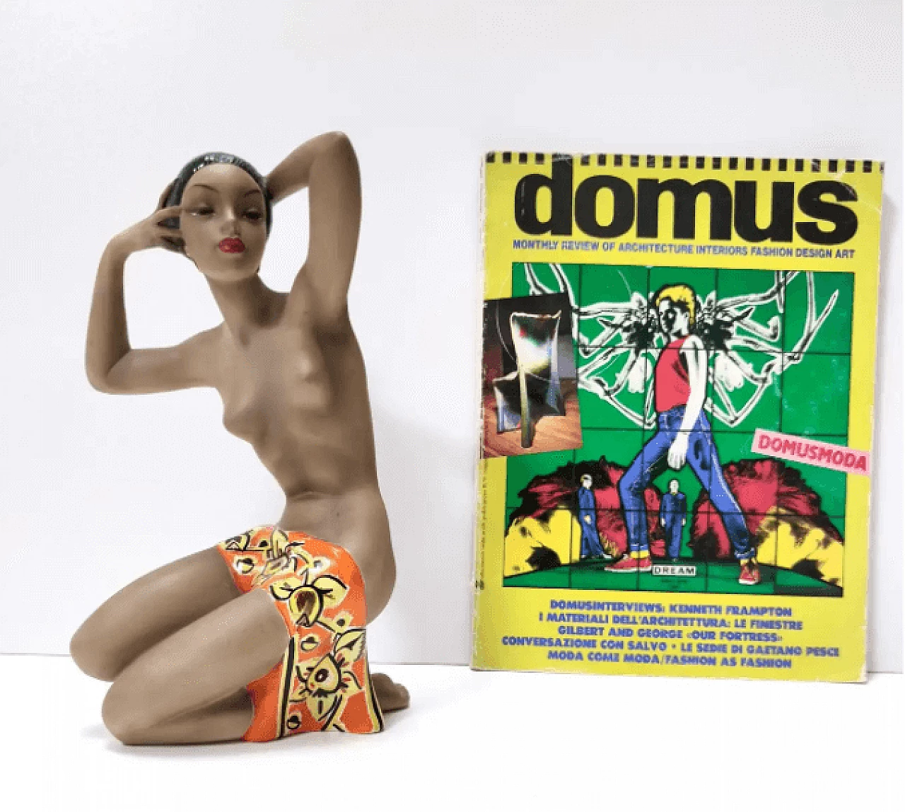 CIA Manna, Samara, female semi-nude ceramic sculpture, 1950s 2