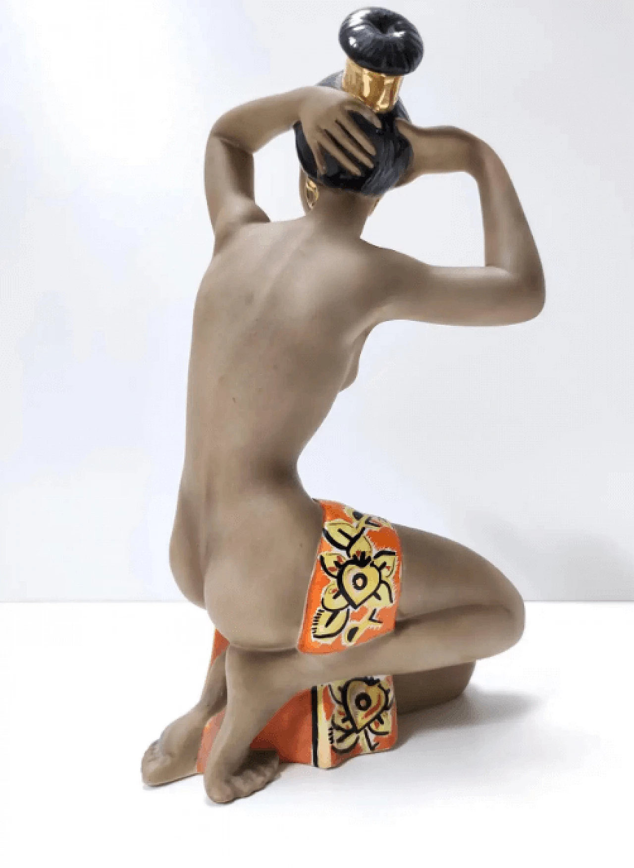 CIA Manna, Samara, female semi-nude ceramic sculpture, 1950s 8